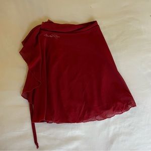 Ballet wrap Skirt, red and new